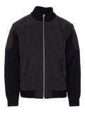 Moose Knuckles contrast-panel bomber jacket