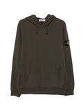 Stone Island 6100048 brushed organic cotton fleece hoodie
