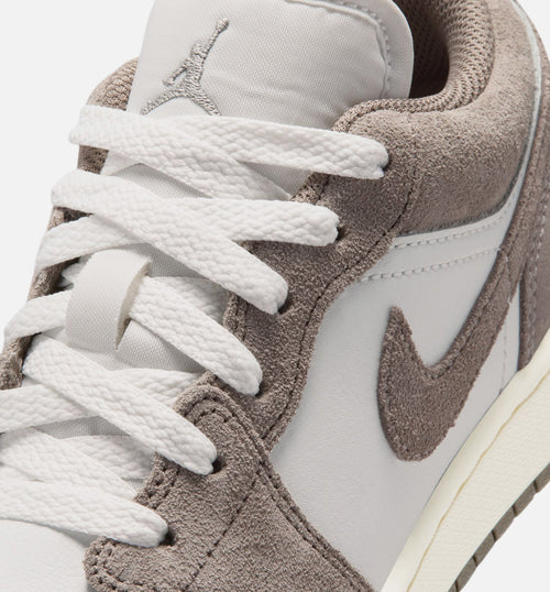 Air Jordan 1 Low Grade School Youth Sneakers - Olive Green